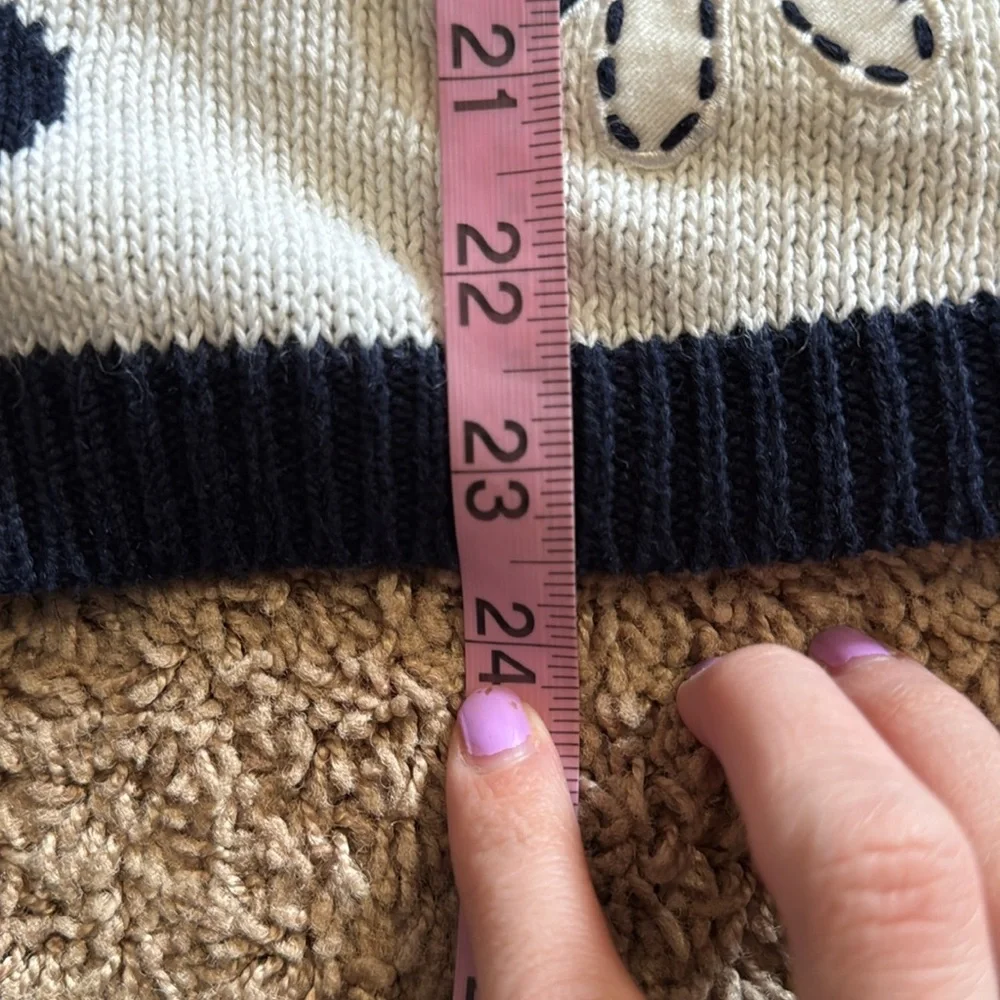 Vintage 90s Eagle’s Eye Knit Cardigan Sweater Polka Dots and Daisy - Picture 10 of 10